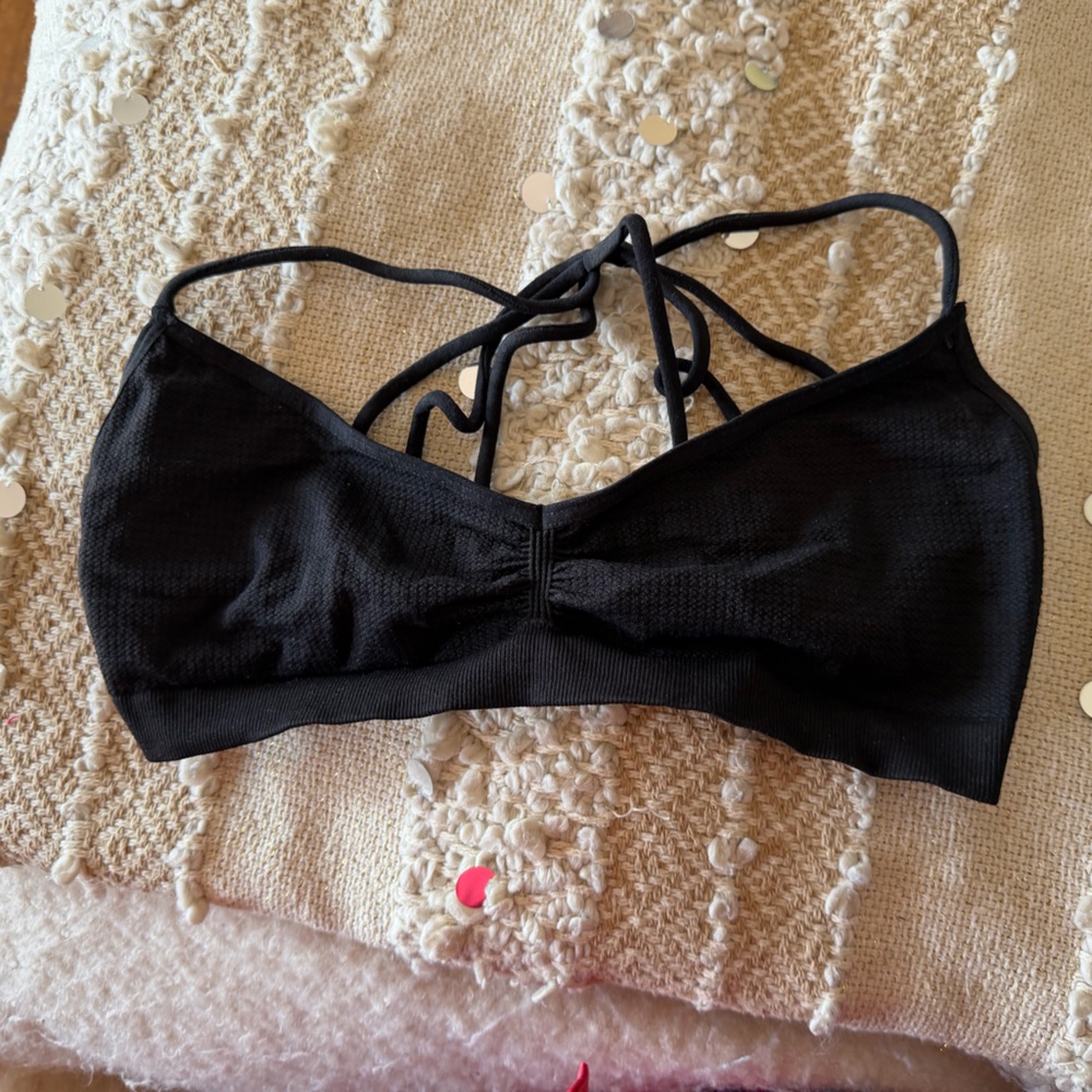 Black Strappy bralette Top